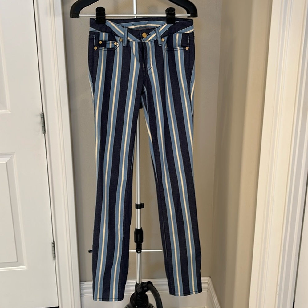 Tory Burch striped jeans. Size 26 waist
